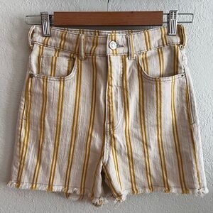 Anthropologie Womens Cream and Yellow Shorts